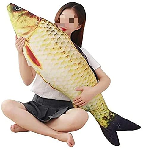 XICHEN Almohada gigante 3D de peluche con forma de pez suave, para decoraci&oacute;n del hogar, regalo...