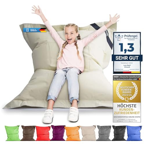 Lazy Bag Original Beanbag de Interior y Exterior XL 250 litros de beanbag Gigante Coj&iacute;n de Asiento...