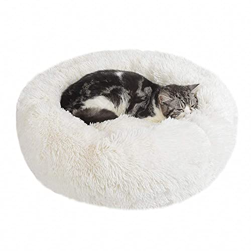 Nepfaivy Cama Antiestr&eacute;s para Gatos y Perros Peque&ntilde;os - Coj&iacute;n Relajante y Lavable, Gris Oscuro,...