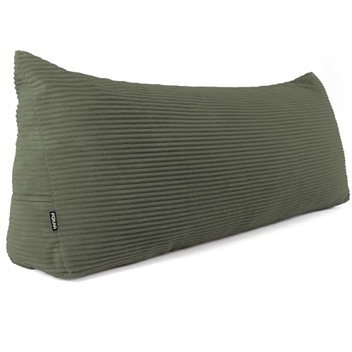 POKAR Almohada Lectura Cu&ntilde;a 200x50x20 cm | Coj&iacute;n Respaldo para Cama y Sof&aacute; con Apoyo Espalda |...