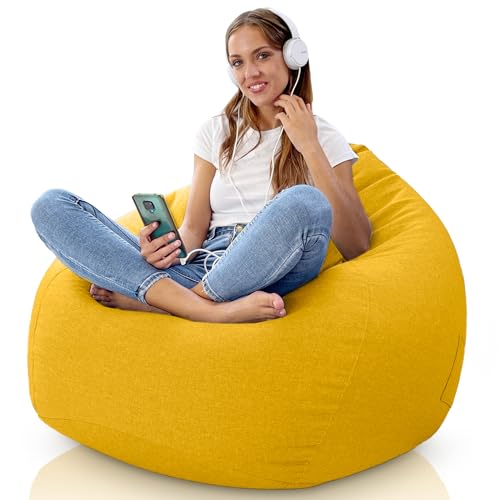 Aiire Sofa Puff Gigante XXL - [110x80] Puf Salon Moderno de Dise&ntilde;o con Relleno Incluido para...