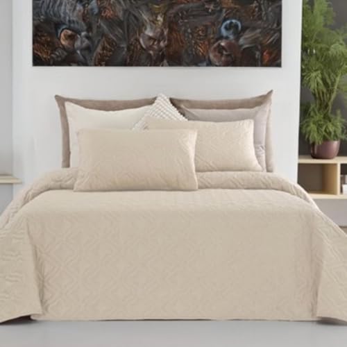 GREATOYAR Colcha Ligera Bicolor Reversible, Polyester Fina Suave 240x260cm, 2 Fundas Coj&iacute;n 50x70cm,...