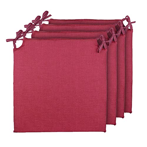 TIENDA EURASIA Pack 4 Cojines para Sillas de Terraza | Funda Lavable | Relleno Esponja | Estampados...
