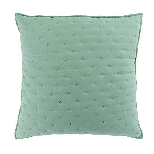 Douceur d'Int&eacute;rieur Suave Interior, Funda de coj&iacute;n (60 x 60 cm) Mellow Chic Menta/Blanco,...