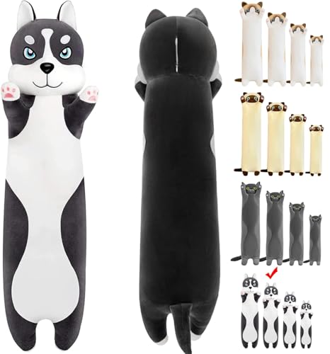 LEcylankEr Husky Peluche - 50/70/90/110 cm Suave Perro de Peluche, Almohadas y Cojines de Animales...