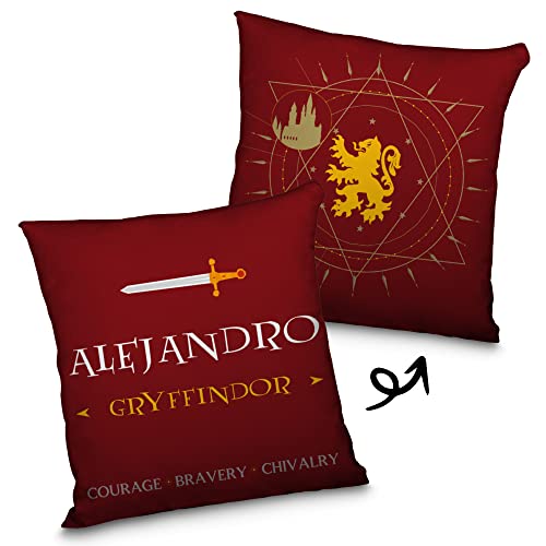 LolaPix Coj&iacute;n Gryffindor. Regalos Frikis Personalizados. Coj&iacute;n Personalizado. Impresi&oacute;n 100% por...
