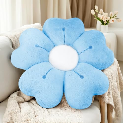 ODIWEN Almohadas de Flores, Coj&iacute;n de Suelo de Flores,50cm,Cojines De Sofa De Felpa,Coj&iacute;n...