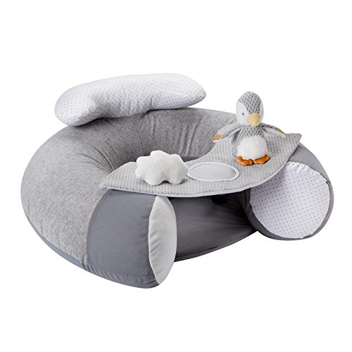 Nuby Little Penguin Sit-Me-Up - Coj&iacute;n hinchable para beb&eacute;s - Asiento de suelo hinchable para...