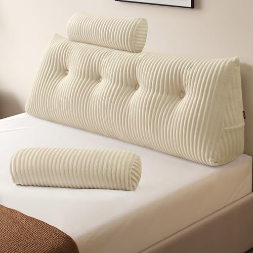 Z-hom Cojín para Libros, cuña, cojín de Lectura para Cama y sofá, cojín de Espalda, práctico...