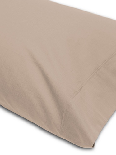 Abec&eacute; Casa Funda de Almohada Lisa Piedra Cama 90 (45 x 110 cm)