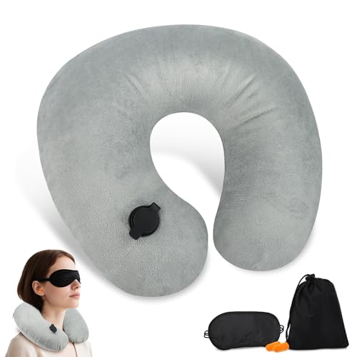 KILDOWS Almohada de Viaje Hinchable, Coj&iacute;n de Viaje Cuello Inflable Almohada de Cuello Port&aacute;til...