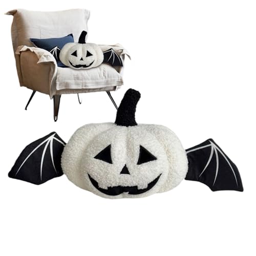Biniveil Almohada Calabaza Halloween | Coj&iacute;n Calabaza Sonriente | Estacional Decorativo para Sof&aacute;...