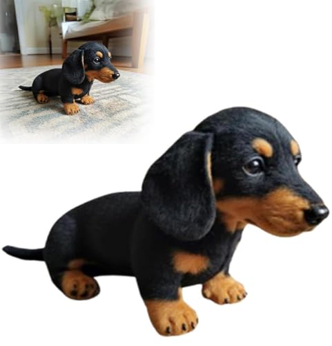 Generisch Perro salchicha de peluche, peluche de perro salchicha, juguete de peluche sanaci&oacute;n...