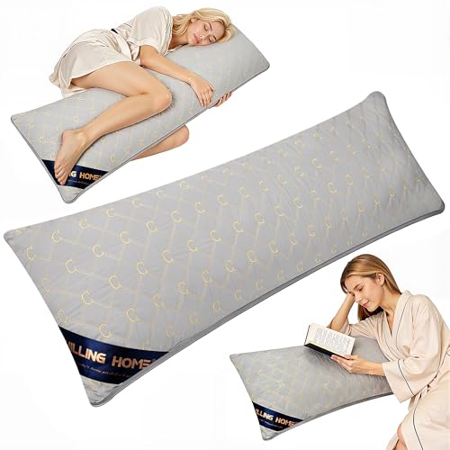 Chilling Home Almohada para dormir de lado con funda, almohada bordada para embarazadas, coj&iacute;n de...