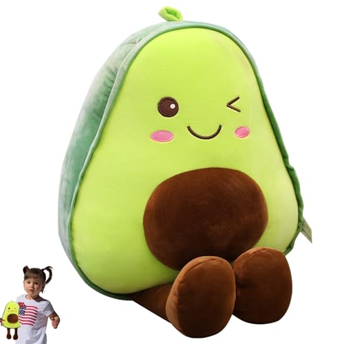 Magiho Peluche Aguacate, 30 cm Peluches Aguacates, Coj&iacute;n para Respaldo de Sof&aacute;, Coj&iacute;n de Peluche...