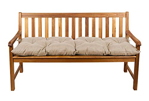 Gutekissen&reg; Cojines para Bancos &ndash; Cojines Exterior para Banco jard&iacute;n LS (100x50, Beige)