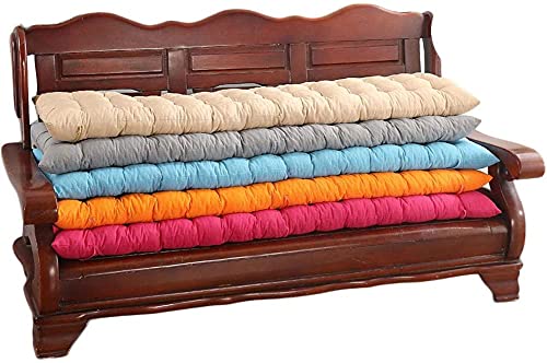 Yanman Cojín clásico para banco de jardín de metal o madera, rectangular, suave, para 2 sillas de...