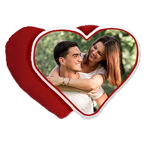 Gen&eacute;rico Coj&iacute;n Coraz&oacute;n Personalizado con Foto y/o Texto Relleno Incluido Regalo San Valentin