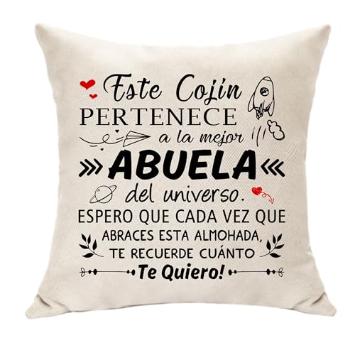 Hasodeo Original Regalo de la Abuela de Nieta Nieto -Mejor Abuelas del Universo Funda de Coj&iacute;n...