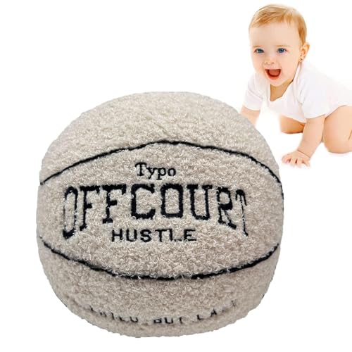 lisutupode Cojín de Baloncesto, 25 cm de Bola de simulación de Peluche, cojín de Baloncesto...