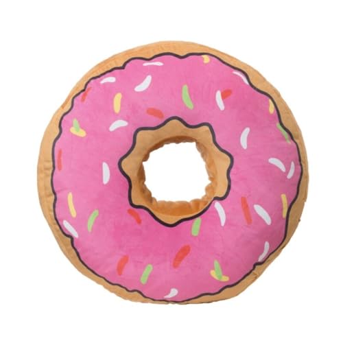 Gen&eacute;rico Peluche Donut Rosa Decorativo 20 cm &ndash; Coj&iacute;n Suave Tipo Rosquilla con Sprinkles,...