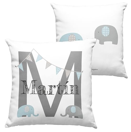 Worfull Regalos Coj&iacute;n Personalizado con Nombre - Coj&iacute;n para guarder&iacute;a - Vuelta al Cole - Regalo...