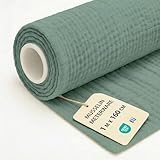 Tela muselina por metros 1 M x 160 cm - Telas para costura patchwork decoracion y manualidades Ideal...