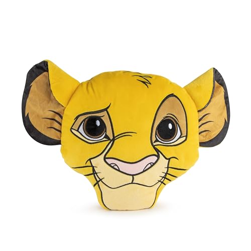 Disney Lion King Simba - Almohada decorativa de felpa para ni&ntilde;os (30 cm)