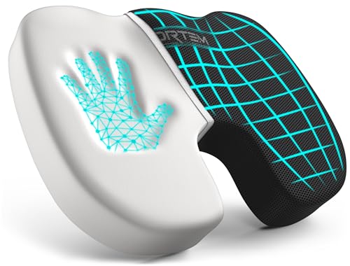 FORTEM Cojin Silla Oficina, Almohada En Forma De U, Coj&iacute;n de Espuma Viscoel&aacute;stica, Almohada...