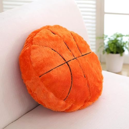 Skyearman - Coj&iacute;n de peluche de baloncesto (45 x 45 cm), dise&ntilde;o de cumplea&ntilde;os, dise&ntilde;o de...