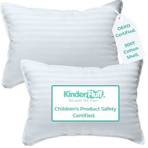 kinder Fluff Almohada para Ni&ntilde;os Peque&ntilde;os (2X). Almohadas para Beb&eacute;s De Algod&oacute;n De 300T y...