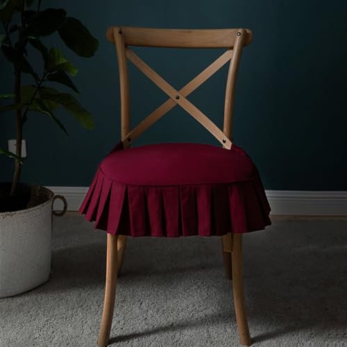 Coj&iacute;n antideslizante para silla con funda de algod&oacute;n extra&iacute;ble, c&oacute;modo y grueso para cocina y...