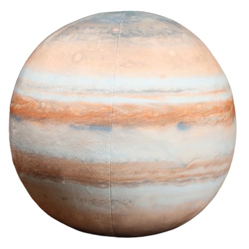 Planet Plushies - Peluches espaciales realistas de J&uacute;piter de 17 cm, almohada de bola suave para...