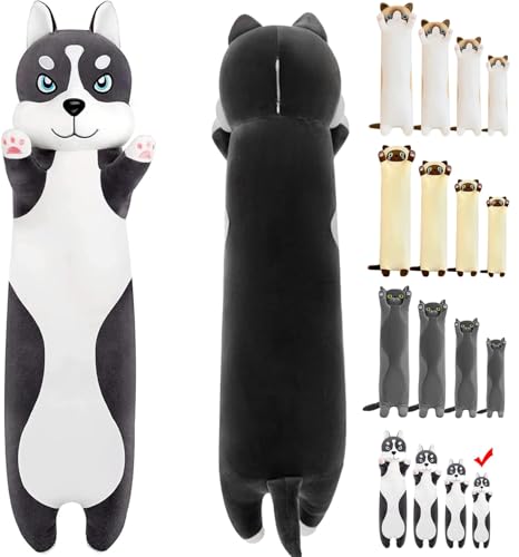 LEcylankEr Husky Peluche - 50/70/90/110 cm Suave Perro de Peluche, Almohadas y Cojines de Animales...