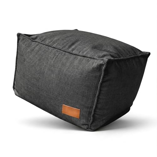 Aiire Reposapies Puff Salon Moderno - Puf Cuadrado o Taburete para Reposa Pies Sofa - Cojin de Suelo...