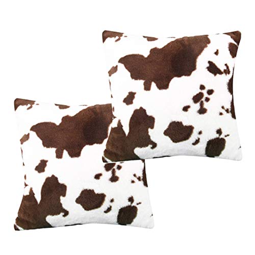 Nicoone Juego de 2 Funda para Cojín- Fundas Decorativas de cojín para sofá con Cremallera...