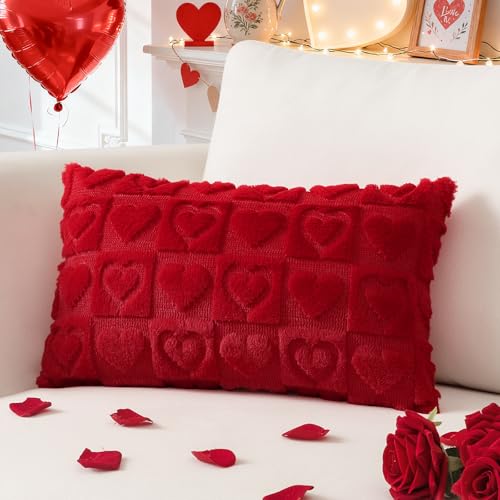 Sungeek Juego de 1 funda de coj&iacute;n para el d&iacute;a de San Valent&iacute;n, 40 x 60 cm, funda de coj&iacute;n de...