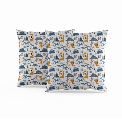 ggaimwf Cojines Infantiles Fundas Jur&aacute;sico de Dinosaurios Mundo Antiguo Fundas de Almohada de Lino...