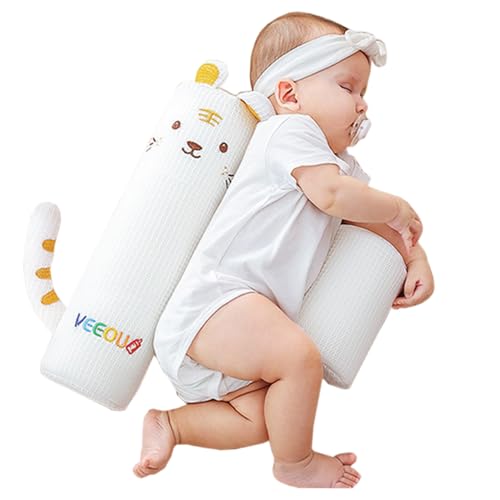 Cu&ntilde;a para dormir de lado para beb&eacute;, posicionador de sue&ntilde;o antivuelco ajustable para soporte de...