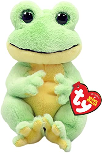Ty Beanie Bellies-Peluche Snapper Rana 15 cm-TY41052, TY41052, Verde, Amarillo, Small
