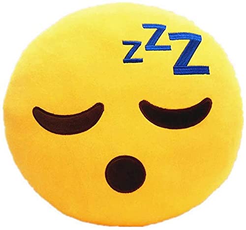 Sweelive ZZZ emoji almohada para dormir sonriente ZZZ risa almohada grande decorativa juguete de...