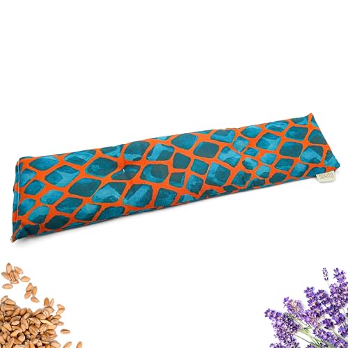 Saco Semillas Microondas (55x12 cm) - Cojin T&eacute;rmico Natural para Cervicales, Uso en Calor o Frio -...