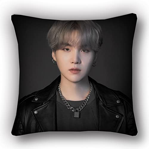 Bts Merchandising BTS Bangtan Boys Jimin V Suga Jungkook - Fundas de almohada cuadradas decorativas...