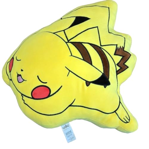 H&Ocirc;MADICT - Coj&iacute;n Pok&eacute;mon Pikachu Dormant - Accesorio Decorativo - Suave y Esponjoso - 50 x 45 cm...