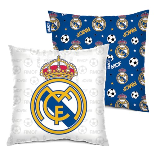 ARDITEX, Cojin Real Madrid, Real Madrid Ni&ntilde;o Decorar la Habitaci&oacute;n, Cojin de 40 x 40 Cm, Ideal...