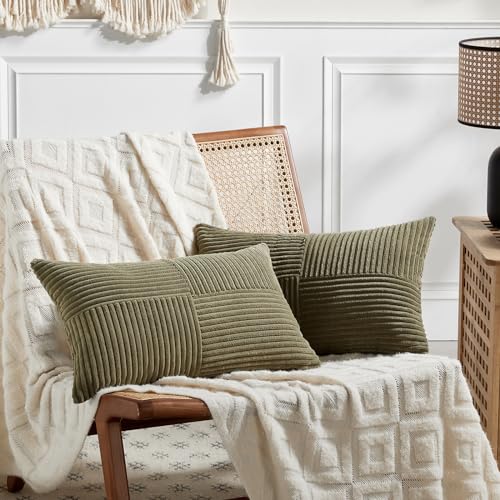 Fancy Homi 2 Paquetes de Cojines lumbares Decorativos para sal&oacute;n, sof&aacute;, Cama, Granja, Bohemio,...