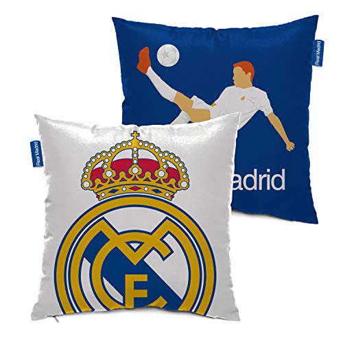 ARDITEX Coj&iacute;n Cuadrado del Real Madrid CF para Sof&aacute;, Cama, Silla 40 x 40 cm