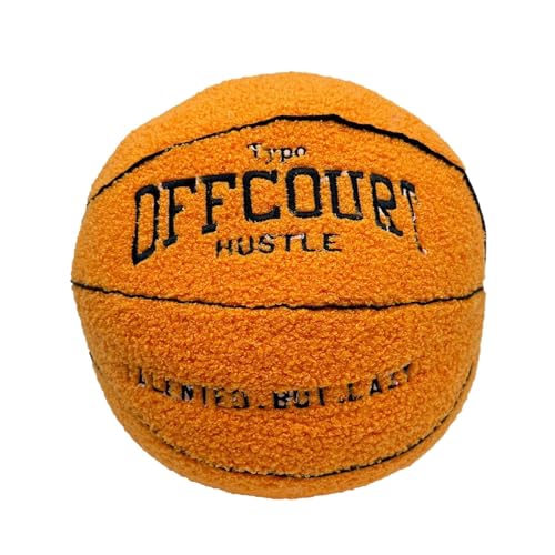 lisutupode Cojín de Baloncesto, 25 cm de Bola de simulación de Peluche, cojín de Baloncesto...