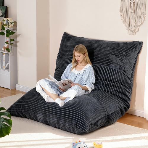 NALONE Puff Salon con Relleno Incluido de Lujo XXXL, 4-en-1 Sofa Puf Gigante Sill&oacute;n De Bean Bag De...