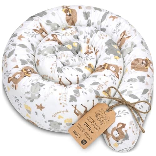Totsy Baby Almohada para Dormir de Lado algod&oacute;n 200 cm Algod&oacute;n - cojin Cervical Enrollable Lavable...